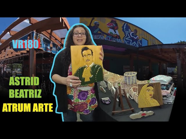 VR180 Portland Indigenous Artist Astrid Beatriz of Artrum Arte at the Portland Mercado