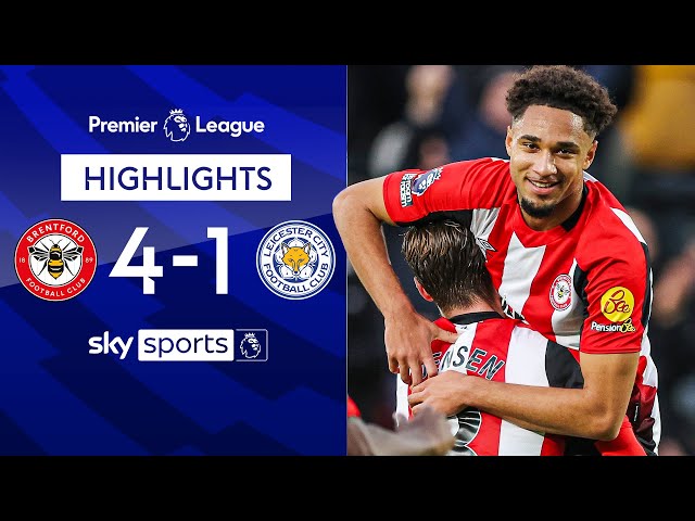 Schade scores THREE as Bees dismantle Foxes 😤 | Brentford 4-1 Leicester | EPL Highlights