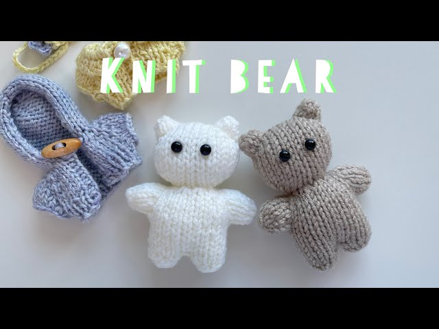 DIY 대바늘 곰인형 만들기💗 | Knit bear tutorial