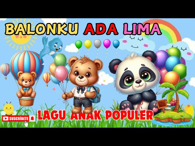 BALONKU ADA LIMA - NAIK DELMAN - CICAK - Lagu Anak Anak - Lagu Anak Indonesia Populer @ZhetaKids