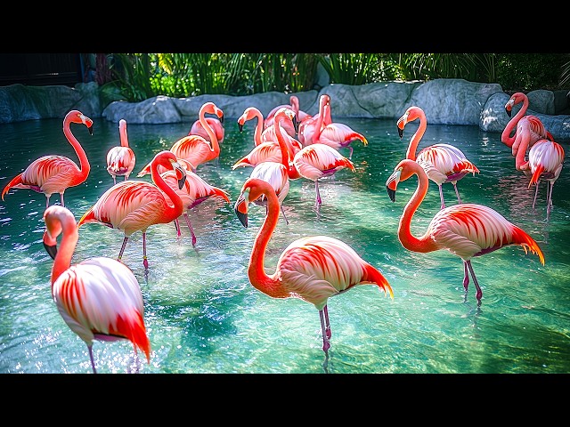 Let Go of Stress and Find Deep Relaxation 🌿 Relaxing with Flamingos 🦩 Music that Touches the Heart 💝