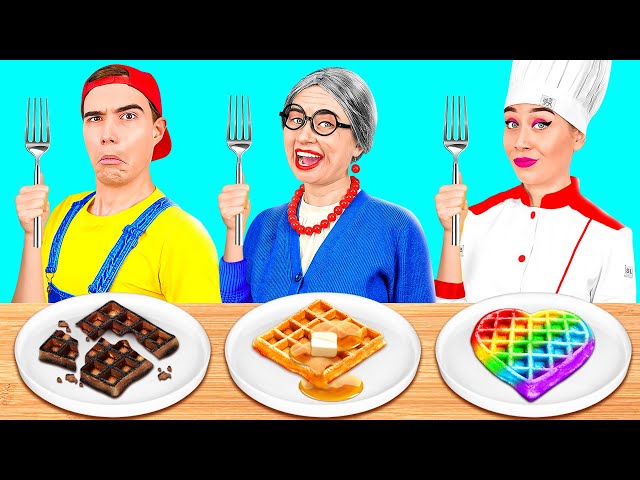 Me vs Grandma Cooking Challenge | Simple Secret Kitchen Hacks and Tools by PaRaRa Challenge