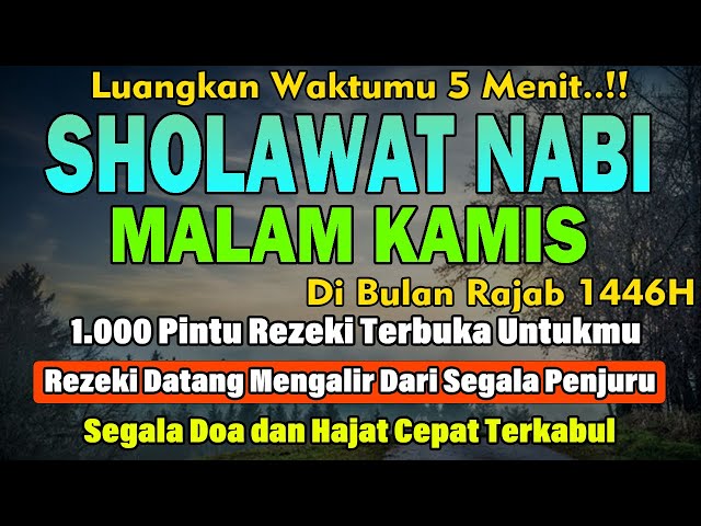 PUTAR MALAM INI !!  Sholawat Jibril Pengabul Hajat,Mendatangkan Rezeki, Penghapus Dosa,syafaat