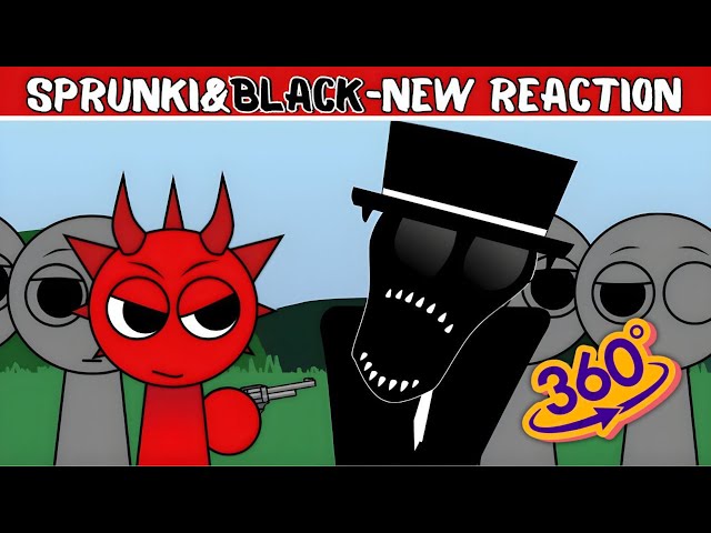 360 Incredibox Sprunki: Retake But All Sprunki Kill Black - NEW REACTION