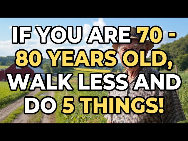 Walking less? - 5 Simple Steps To Stay Fit And Energized After 70!