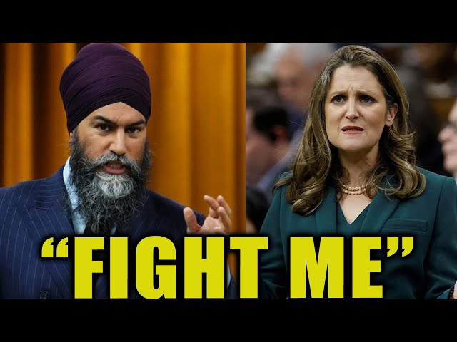 🔴 Jagmeet Tries To FIGHT Freeland Question Period | September 23, 2024