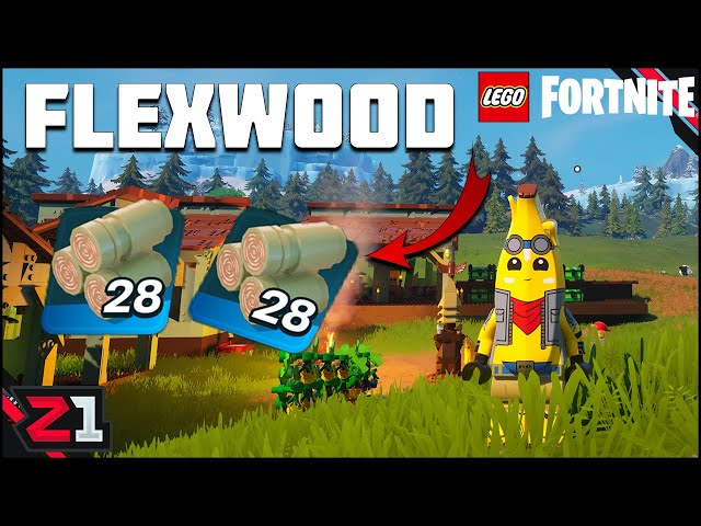 Where To Find Flexwood In Lego Fortnite !