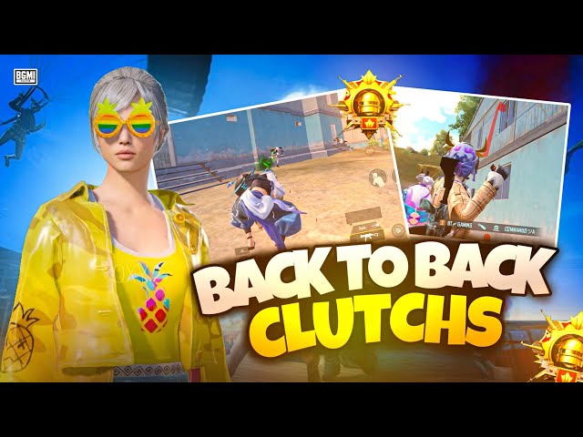 BACK TO BACK 14 BEST INTENSE 1v4 CLUTCHES & GAMEPLAY PUBG MOBILE / BGMI #bgmi #bgmigameplay