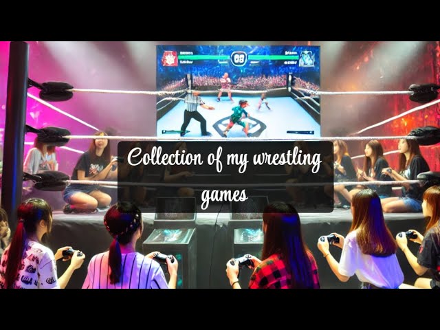 My Current Collection of wrestling games NES to PS5