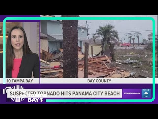 Panama City Beach hit with confirmed, damaging tornado