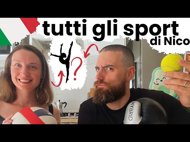 Siamo PIGRI o SPORTIVI? 🏀🏐🎾 - Una Tazzina Veloce S2 E8 (Learn Italian)