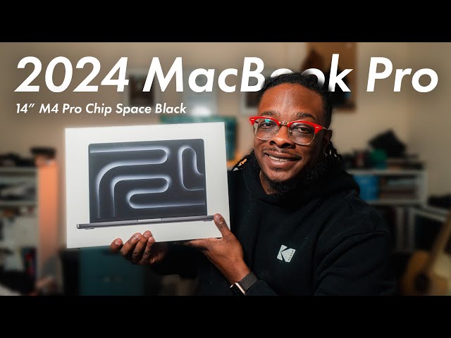 2024 M4 MacBook Pro Unboxing + Setup | Space Black 14 Inch, M4 Pro Chip | Upgrade from 2020 Intel i5