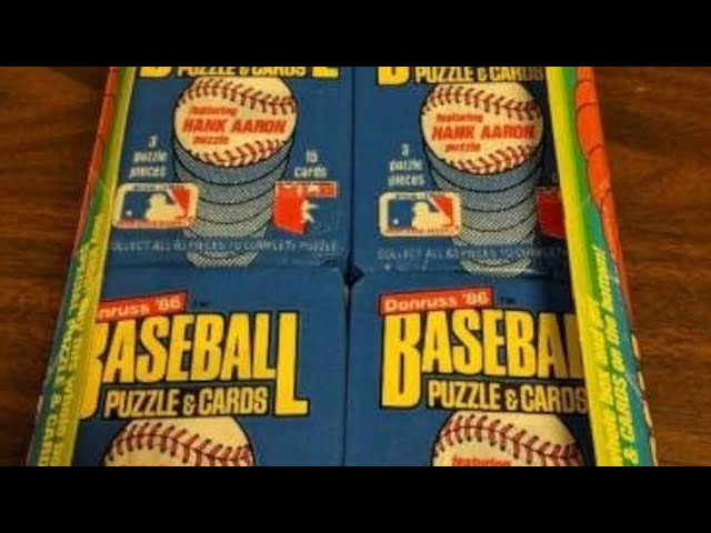 UNBOXING: 1986 Topps and Donruss Baseball Cards