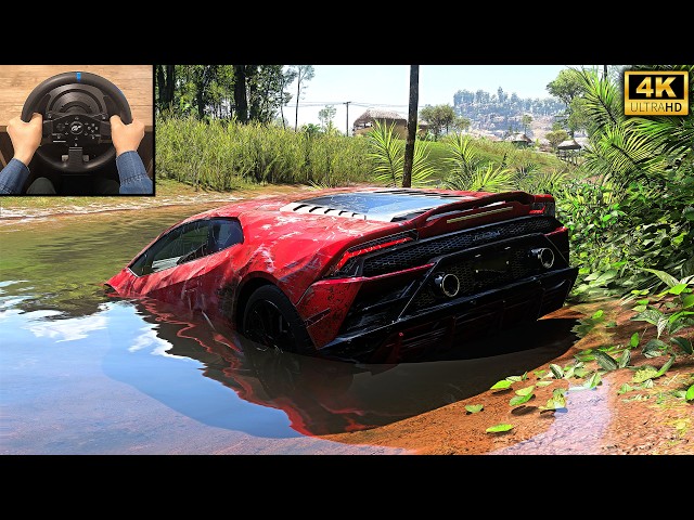 Rebuilding Lamborghini Huracan EVO - Forza Horizon 5 | Thrustmaster T300RS gameplay