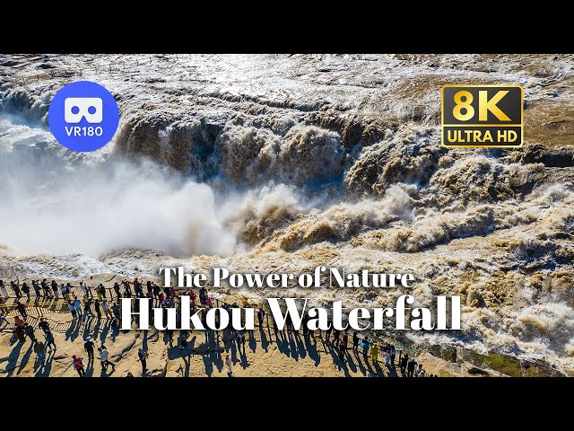 【VR180】Experience the Power of Nature at Hukou Waterfall 壶口瀑布 | Yellow River | 8K 60fps