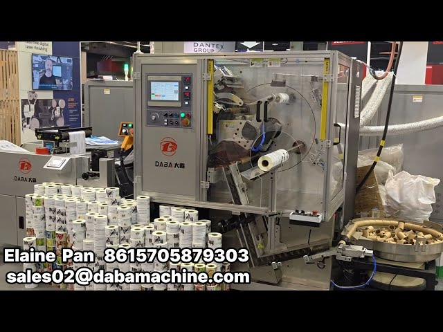 DABA automatic high speed label paper slitter rewinder non stop turret rewinding machine