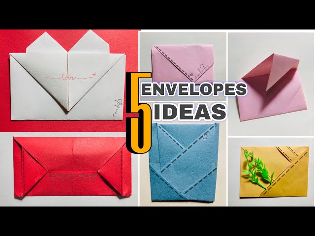 5 Easy DIY Paper Envelopes | Simple Origami Craft Tutorial"