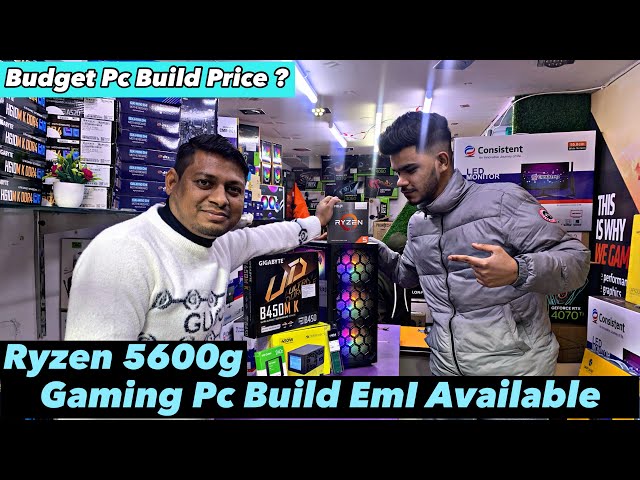 Budget Gaming Pc Build With Ryzen 5 - 5600g 🔥 Emi Available Pc Price 25,000🔥