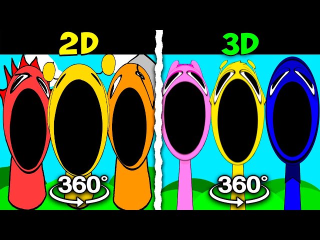 360° VR Pop Incredibox Sprunki 2D vs 3D