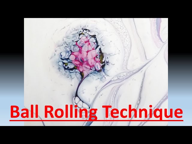 AMAZING DESIGNS Created with this Ball Rolling Technique / Acrylic Pouring Art