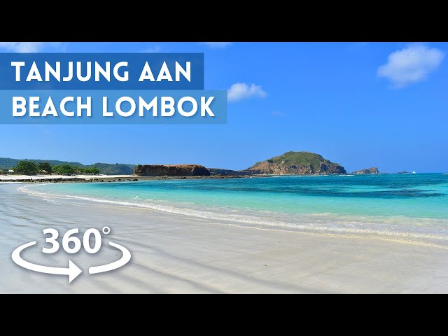 Travel in Tanjung Aan Beach, Lombok, Indonesia (360° VR)