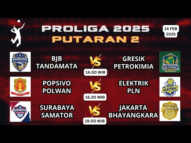 🔴BJB Tandamata 🆚 Petrokimia | Popsivo Polwan 🆚 Elektrik PLN | Surabaya Samator 🆚 Jakarta Bhayangkara