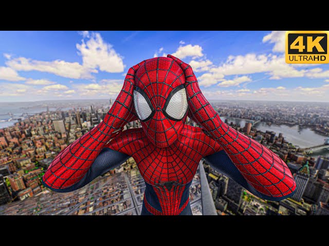 Andrew Garfield TASM 2 free roam Spiderman 2 4K HDR Ps5 Slim