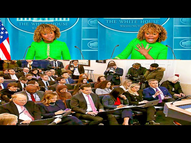 Karine Jean-Pierre TAKES ON the Press at White House Briefing | January 15, 2025.