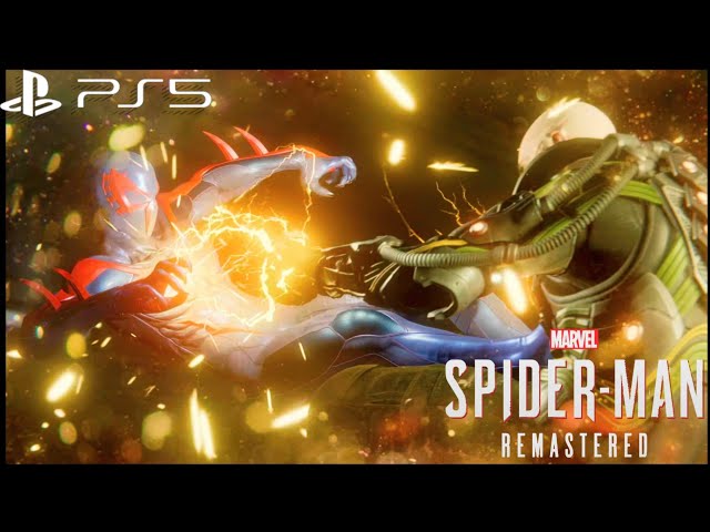 Fight With Electrode😠 Marvel Spiderman Remastered#DAY14{PS5 4KHDR 60FPS}#gaming#spiderman#marvel