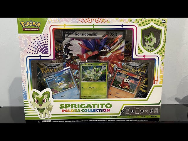 Sprigatito Paldea Collection Unboxing | Pokémon Scarlet & Violet TCG