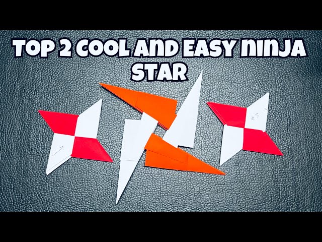 Top 2 Cool and Easy Origami Ninja Star [SHURIKEN] #origami #ninjastar #diy