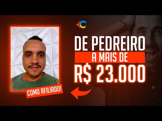 Aluno Ex-pedreiro ganhando mais de R$23.000 na internet como afiliado