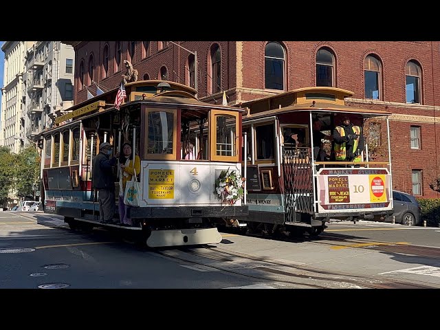 ⁴ᴷ⁶⁰ Transit Action EP47 | SF MUNI Cable Cars @ Powell & California