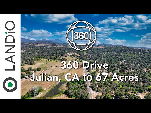 360 Video of Drive from Julian, CA to 67 Acres of California Land for Sale • LANDiO