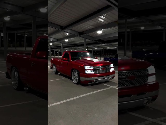 NBS Chevy Silverado Cat Eye Candy Red 🍭 Paint on 24” Intros #intros #silverado #chevy #nbs #truck