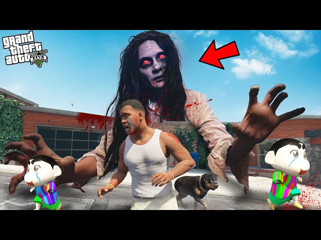 Shinchan And Franklin Found A Dangerous Ghost Near Their House In GTA 5!