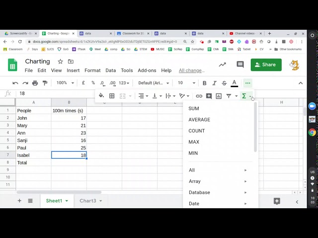 Spreadsheet Functions