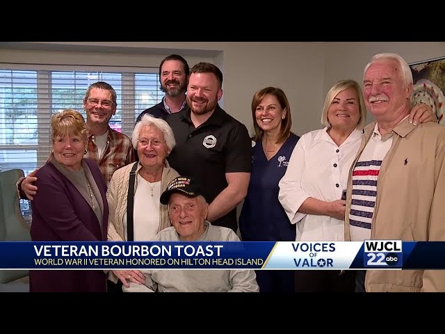 100-year-old WWII veteran honored with special toast on Hilton Head Island