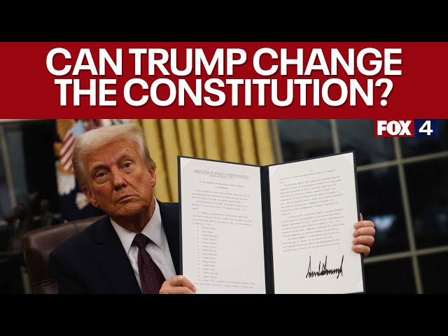 Can Trump change the Constitution?