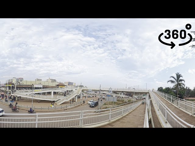 Exploring Kampala's Extended Pedestrian Walkway | 360° Virtual Tour