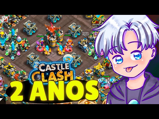 O primeiro jogo do canal? Visitando o CASTLE CLASH depois de 2 ANOS!!