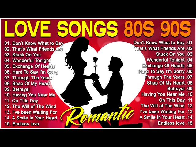 Romantic English Classics 80s & 90s – The Best Love Songs Ever