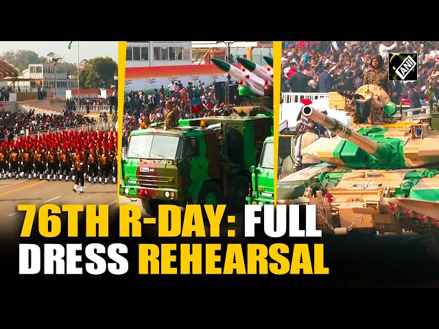 Watch: 76th Republic Day Parade full dress rehearsal at Kartavya Path in Delhi | Indian Army | IAF