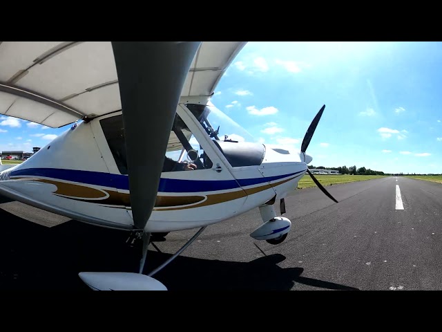 Ultraleichtflugzeug Landung 360° - Landing a microlight 360° - Techdemo