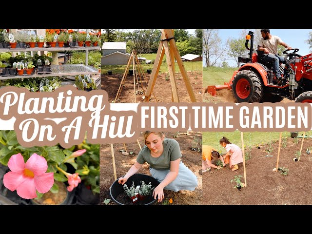 GARDEN TOUR | PLANTING A FIRST TIME GARDEN ON A HILL | HOMESTEAD TOUR | CANNING AND FREEZING