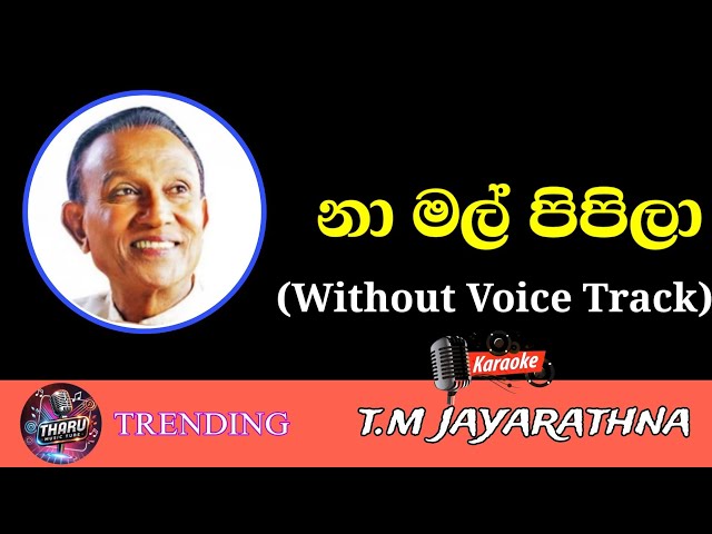 Namal Pipila Karaoke With Lyrics | Without Voice Track | TM Jayarathna | Sinhala Karaoke