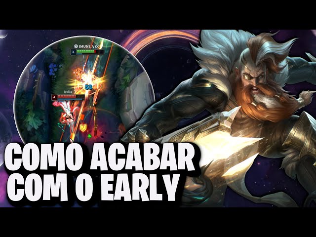 É ASSIM QUE SE JOGA COM CHAMP EARLY GAME, OLAF VS IRELIA | League of Legends | TOP 1 Nasus BR