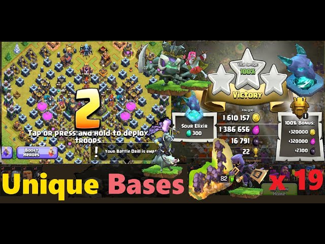 COC #2 TH14 & TH16 Unique Base Designs \ Clash-o-Ween 2024 #WitchGolem /19 Headhunters 11 Ice Golems