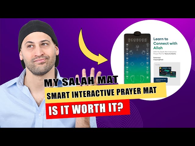 My Salah Mat for Adults - Smart Interactive Prayer Mat for Adults & Reverts Learning Surahs, Salah