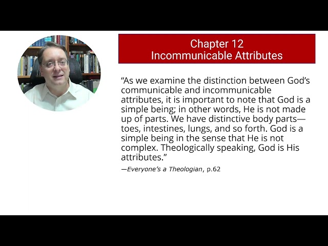 Lecture 9 God's Attributes